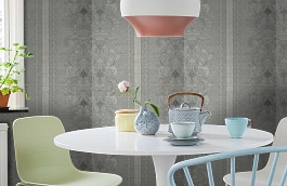 Обои KTE06004 фото в интерьере кухни превью