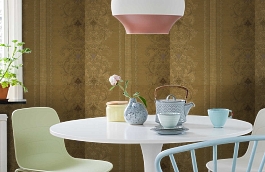 Обои KTE06023 фото в интерьере кухни превью