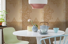 Обои KTE10021 фото в интерьере кухни превью