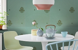 Обои SV13 фото в интерьере кухни превью