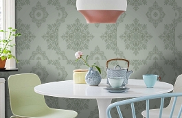 Обои V15005 фото в интерьере кухни превью