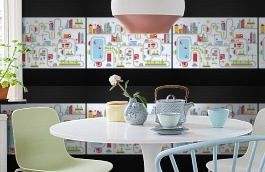 Обои p-581 фото в интерьере кухни превью