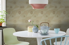 Обои 9640M1 фото в интерьере кухни превью