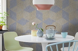 Обои 8BRD-C фото в интерьере кухни превью