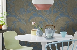 Обои 6AMF-V фото в интерьере кухни превью