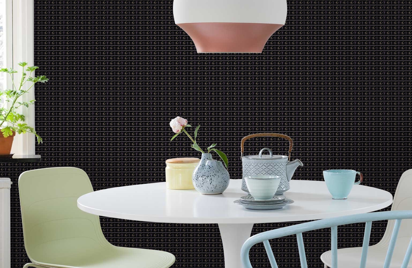 Обои 174903 фото в интерьере кухни