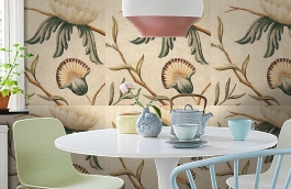 Обои Adams-Eden-1275491599697 фото в интерьере кухни превью