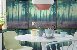 Обои 8131 фото в интерьере кухни превью