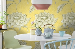 Обои Jasperpeony-Georgianyello фото в интерьере кухни превью