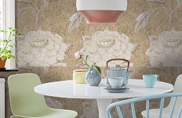 Обои Jasperpeony-Sable-Wpcw200 фото в интерьере кухни превью