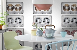 Обои P132402-3 фото в интерьере кухни превью