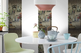 Обои 17791 фото в интерьере кухни превью