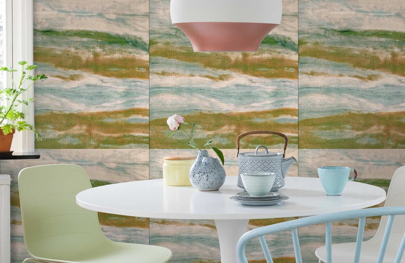 Обои 72450224 фото в интерьере кухни