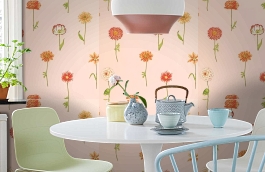 Обои 839-F-96105 фото в интерьере кухни превью