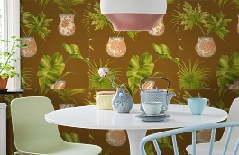 Обои F91154 фото в интерьере кухни превью