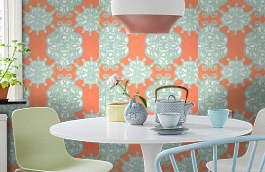 Обои F98612 фото в интерьере кухни превью