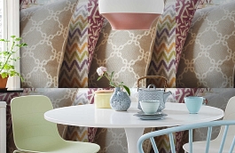 Обои W74339 фото в интерьере кухни превью