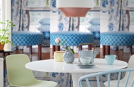 Обои W74350 фото в интерьере кухни превью