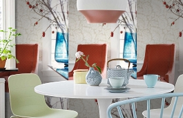 Обои WQA79424 фото в интерьере кухни превью