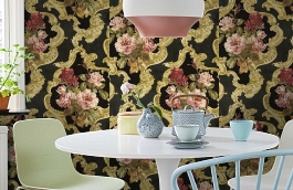 Обои SV81800F фото в интерьере кухни превью