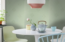 Обои SF1019 фото в интерьере кухни превью