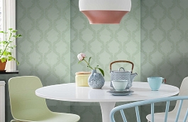 Обои SF1072 фото в интерьере кухни превью