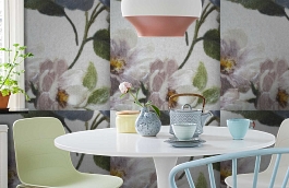 Обои KT80054 фото в интерьере кухни превью