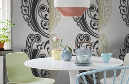 Обои KT80060 фото в интерьере кухни превью