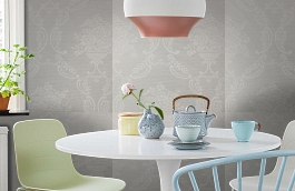 Обои KT9810 фото в интерьере кухни превью