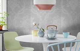 Обои KT9815 фото в интерьере кухни превью