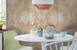 Обои KT9875 фото в интерьере кухни превью