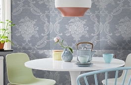 Обои KT9886 фото в интерьере кухни превью