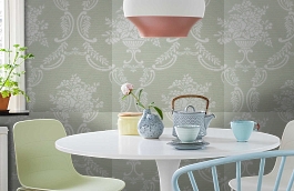 Обои KT9898 фото в интерьере кухни превью