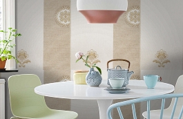 Обои KTE08008 фото в интерьере кухни превью