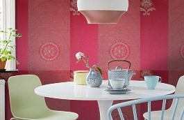 Обои KTE08032 фото в интерьере кухни превью