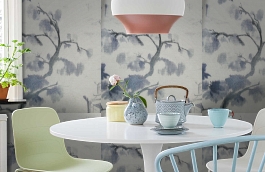 Обои F75.0004.A03 TOILE.39467 фото в интерьере кухни превью