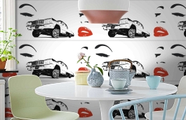 Обои 848106 фото в интерьере кухни превью