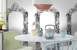 Обои 849257 фото в интерьере кухни превью