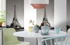 Обои HTD17301 фото в интерьере кухни превью