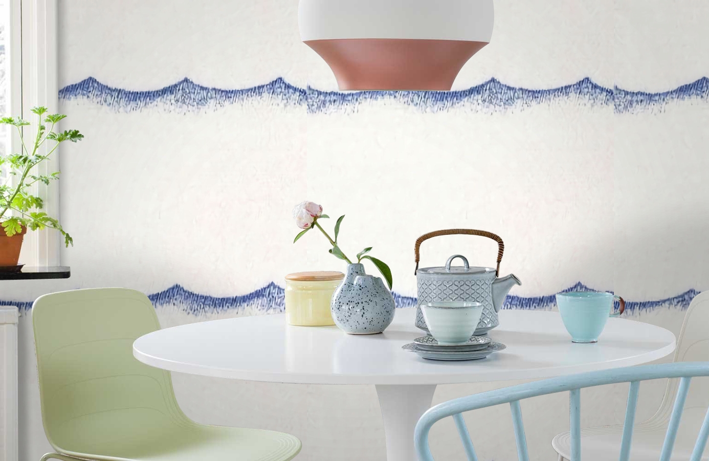 Обои MLW29966502 фото в интерьере кухни