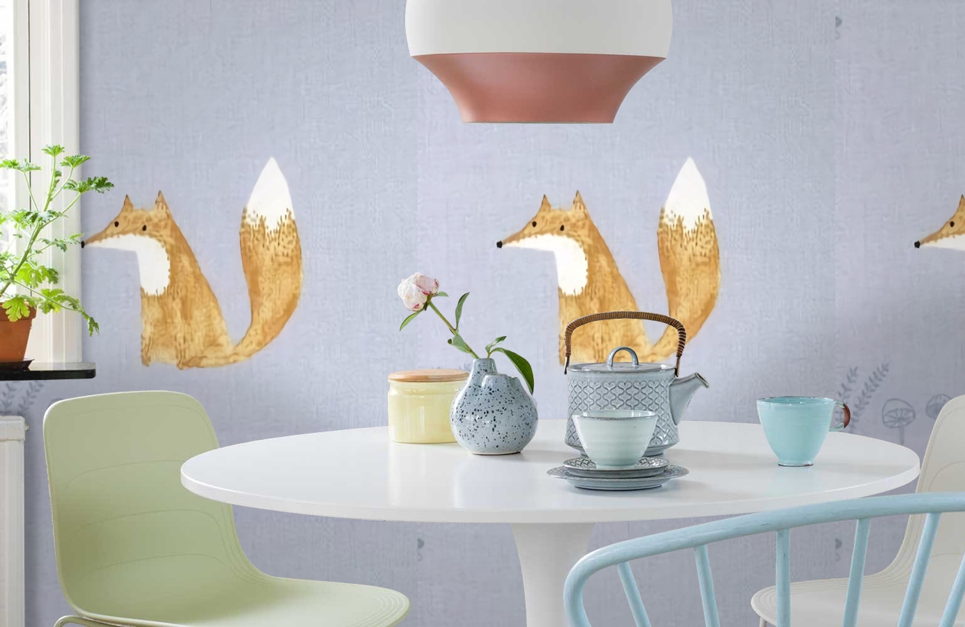 Обои MLW80006433 фото в интерьере кухни