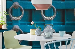 Обои 846706 фото в интерьере кухни превью