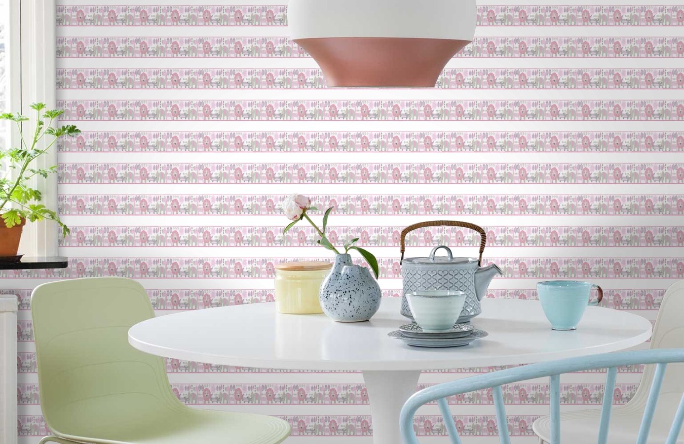 Обои DLB50076 фото в интерьере кухни Обои DLB50076 фото в интерьере кухни