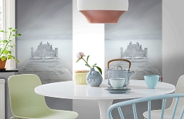 Обои MD902026 фото в интерьере кухни превью