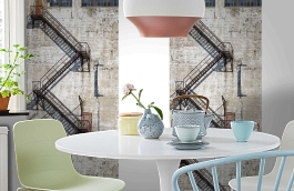 Обои MD902039 фото в интерьере кухни превью