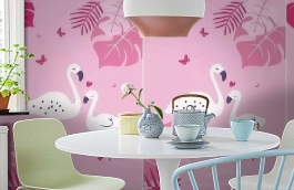 Обои ND21150 фото в интерьере кухни превью