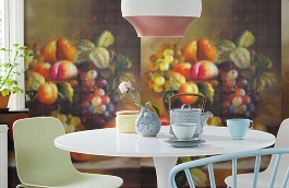 Обои 2236 фото в интерьере кухни превью