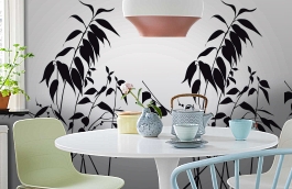 Обои DM208-3 фото в интерьере кухни превью