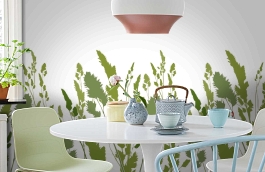 Обои DM220-3 фото в интерьере кухни превью