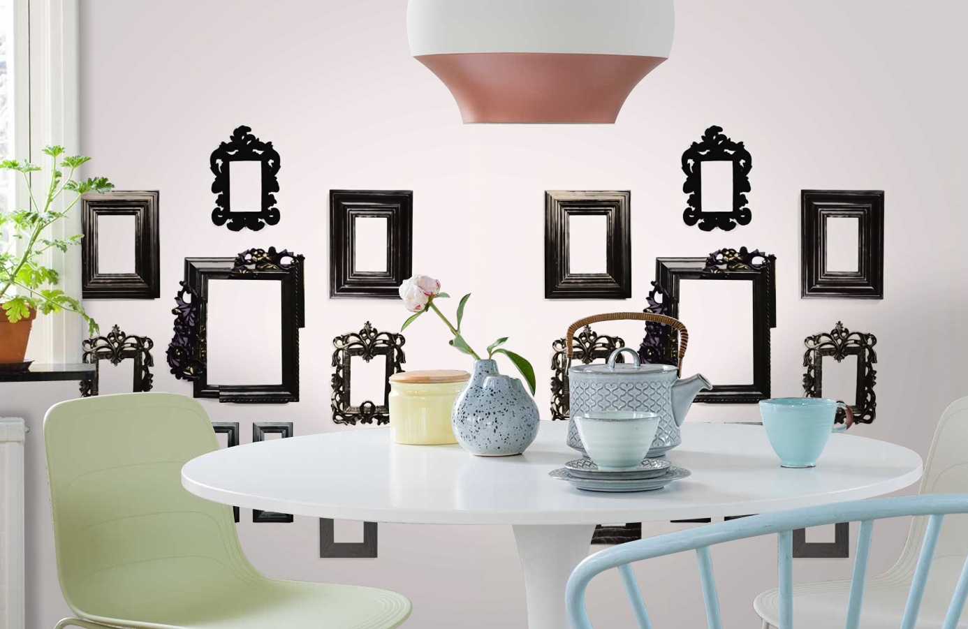 Обои DM226-1 фото в интерьере кухни Обои DM226-1 фото в интерьере кухни